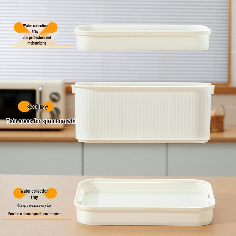 Plastic Seedling Tray for Soil-Free Sprouting – Ideal for Soybean and Mung Bean Sprouts