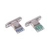 5Pcs Usb 3.1 Type C Socket With Screw Fixing Plate Type-C Usb Jack 3.1 Type-C 2Pin 4Pin Female Connector Jack Charging Port
