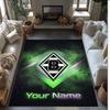 Tappeto in Cristallo Velluto Stampato Borussia Mönchengladbach Tappeto Antiscivolo in Cristallo Velluto Per Divano Camera da Letto Decorazione Interna per la Casa
