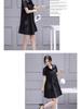 Women's Summer Chiffon Shirt Dress - Short Sleeve, Mid-Length, Loose, Belly-Slimming, Korean Style