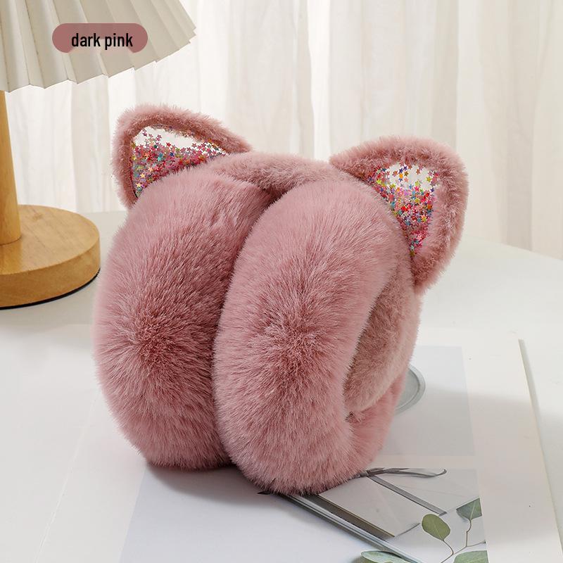 

Children s Winter Cute Foldable Ear Muffs – Cold-Proof Plush Ear Protection for Boys and Girls. One Size