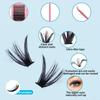 Segmented Thick False Eyelash Extension Set