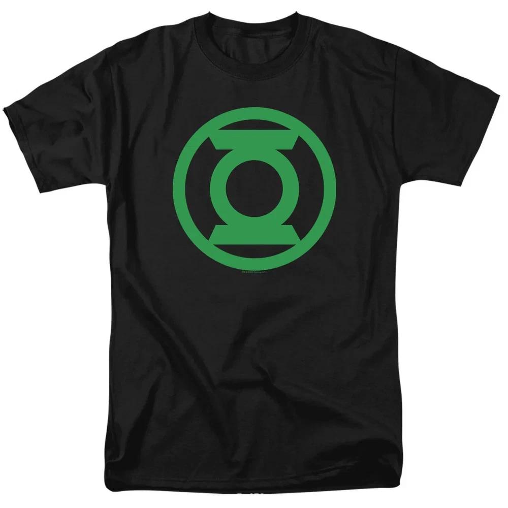 Comics Justice League Green Lantern Green Emblem Black TShirt S