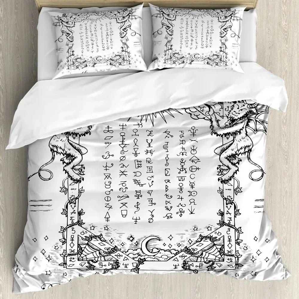 Medieval Heraldic Middle Ages Coat of Arms Bedding Set Bedroom Soft Modern Bedspreads Comefortable Duvet Cover Quilt Pillowcase