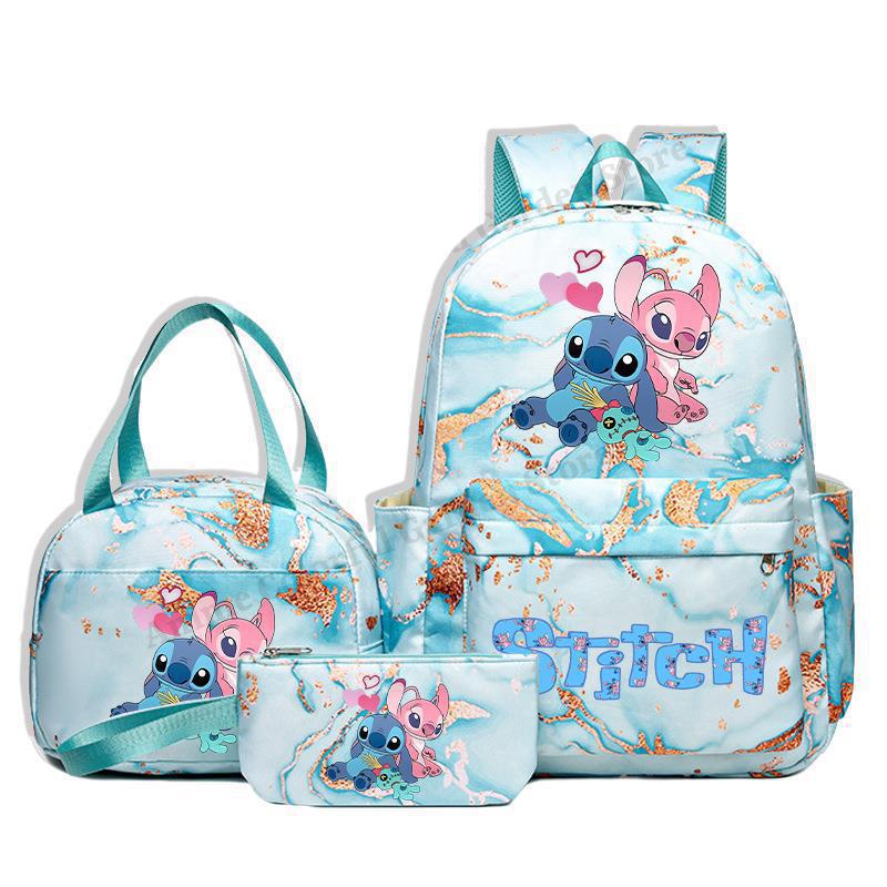 Cartoon Pattern Backpack Lunch Bag Pencil Case Set Primary School Bag Men S And Women S Fashion Backpack Backpack