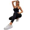 Women's Black Sport Bodycon Jumpsuit - Summer 2022