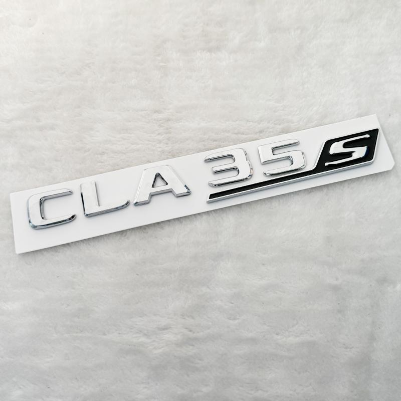 Letras 3D CLA 45 S ABS emblema TURBO 4matic para Mercedes Benz AMG guardabarros de coche maletero C117 C118 CLA45S pegatina acceRR1