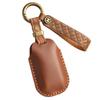 Retro Handmade Genuine Leather Key Cover for Honda Accord/Civic