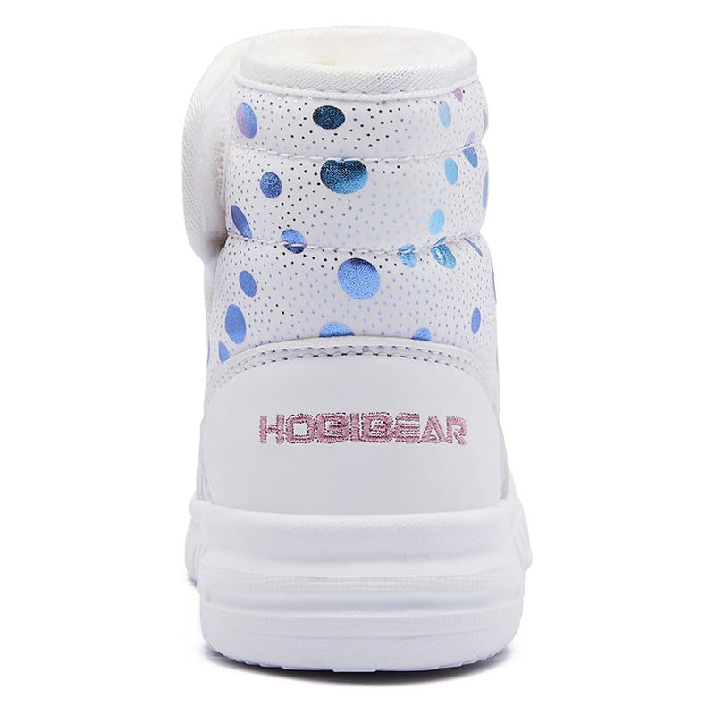 Ziitop Snow Snowshoes for Boys and Side Easy To Winter Shoes for Snow Sizes Kids' Boots, Girls, Waterproof, Warm, Lightweight, Non-Slip, Zipper, Wear,