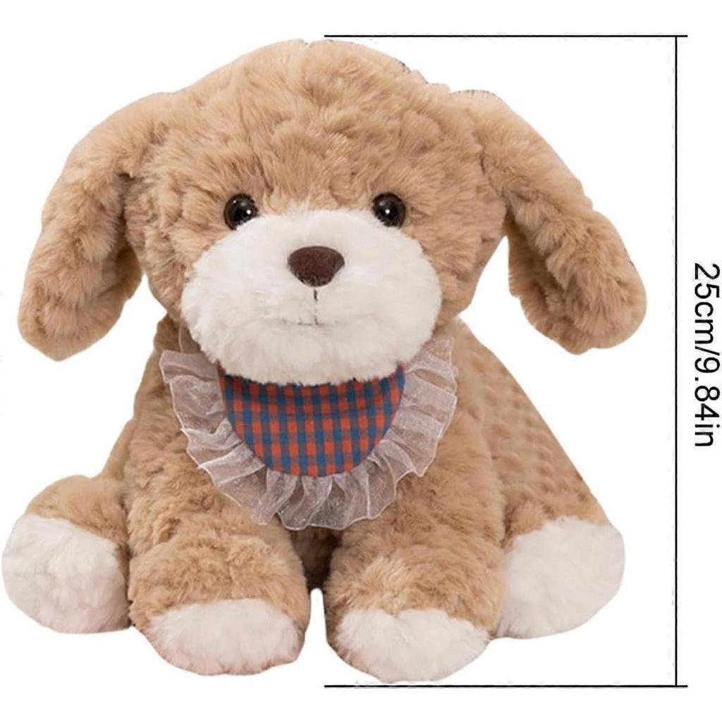Plush dog, plush puppy, plush toy for puppies, 9.84 inches Plush toys for dogs, cushion, plush dog, plush toy for fans, girlfriends, brown