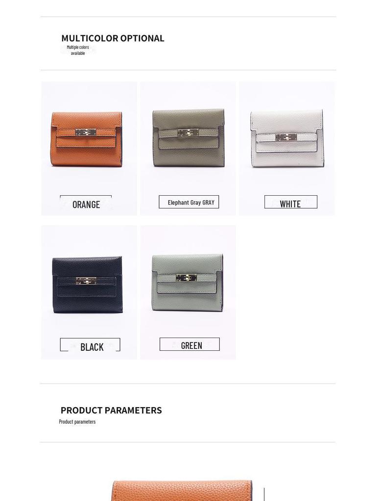 Women's High-End Simple Korean Short PU Wallet – 30% Off for Students