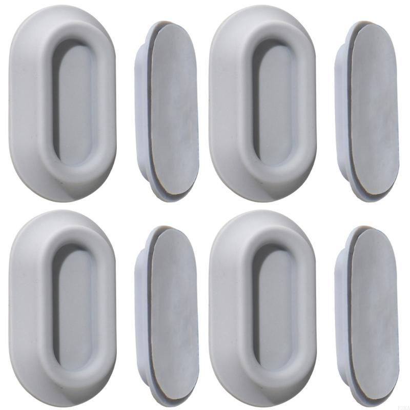 4pcs Silicone Remote Control Wall Organizers Strong Adhesive Magnets Adhesive серый