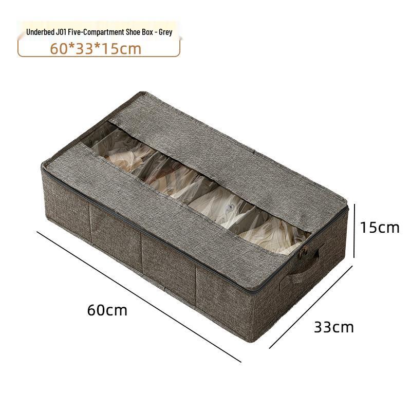 Prachotěsná a vlhkotěsná skládací úložná taška pod postel na přikrývky – Viditelné a multifunkční řešení pro koleje