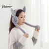 Earmuffs Jumping Fine Plush Cold-resistant Rabbit Design Women Earmuff Winter Warm Ear Warmer for Outdoor Muffs