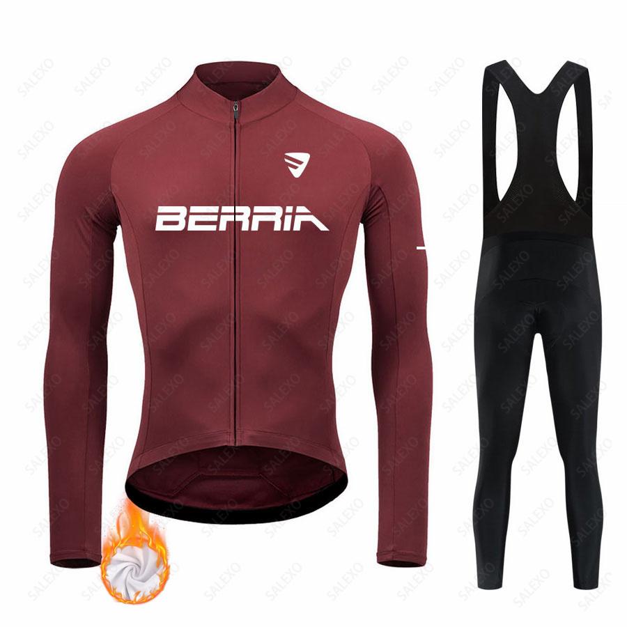 Men Thermal Fleece MTB Bike Clothes Ciclismo Uniform Maillot Hombre Bicycle Clothing Suit Cycling Suit Set with Plush Insulation for Winter 2026