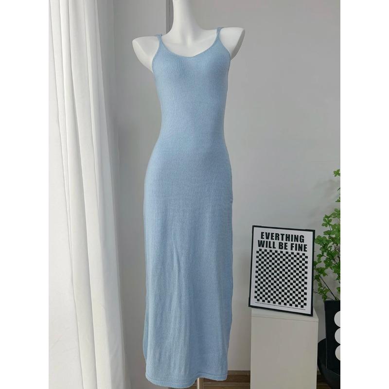 Hirsionsan Měkké Volné Sety Dámské Třídílné Dlouhý Rukáv Kardigan & Sexy Vesta Šaty Elegantní Dámské Vykrojené Oblečení Tepláková Souprava