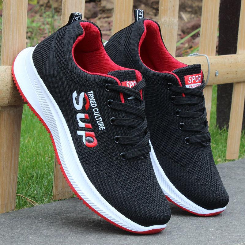 

Shoes Men s autumn comfortable and breathable fly-woven men s shoes fashionable student running shoes, casual sports shoes men s 44
