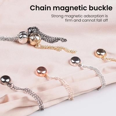 4/8/12Pcs Magnetic Clothing Attachment Clips Trouser Leg Button Adjustable Pant Leg Clips Pin Quick Shirt Fasteners