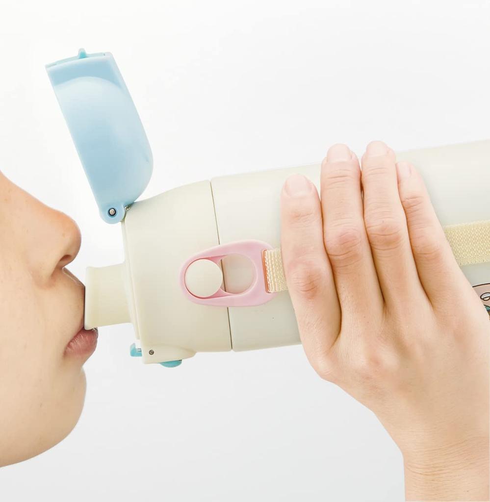 Skater Stainless Steel Water Bottle with Sumikkogurashi School Girl Kids' 2-Way Cup, 580ml, Design, SKDC6-A