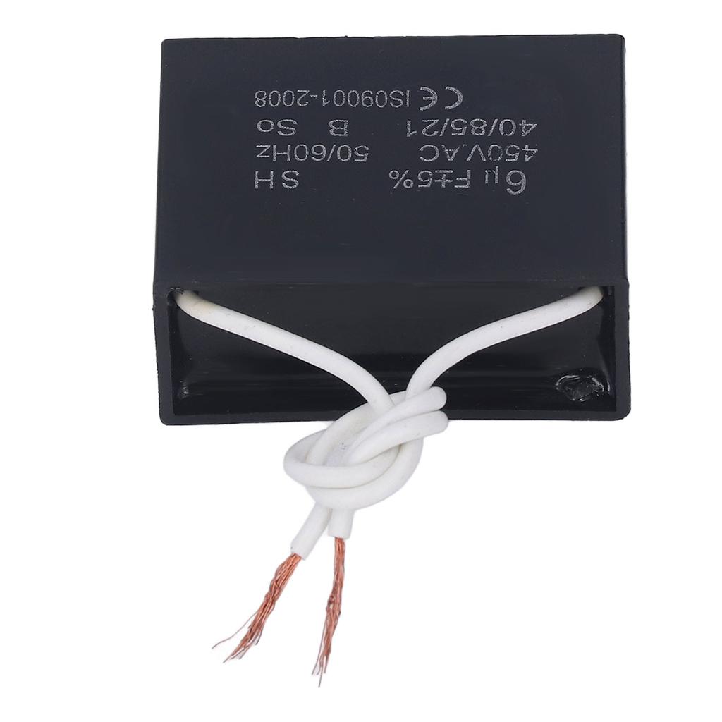 Start Capacitor 450V AC 6microfarad 5060Hz Motor Run Accessory Part for Fan Pump Generator