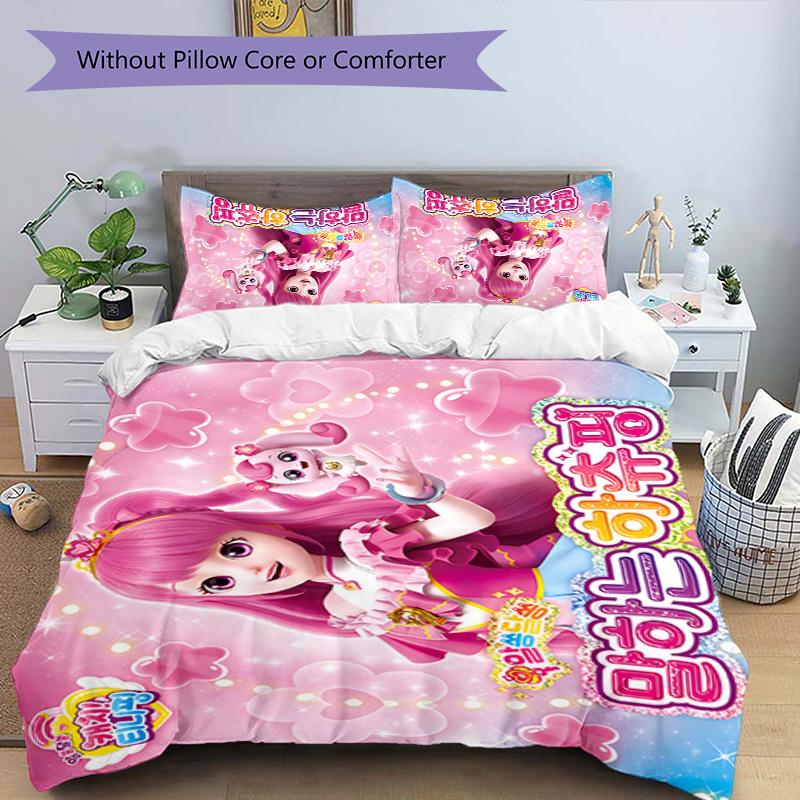 Magic Sweety 3pcs Bedding Set Duvet Cover Closure Includes 1 Duvet Cover & 2 Pillowcases for All Seasons Bedroom Home Dorm Decor