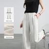 Pantaloni larghi da donna 100% lino HSTYLE