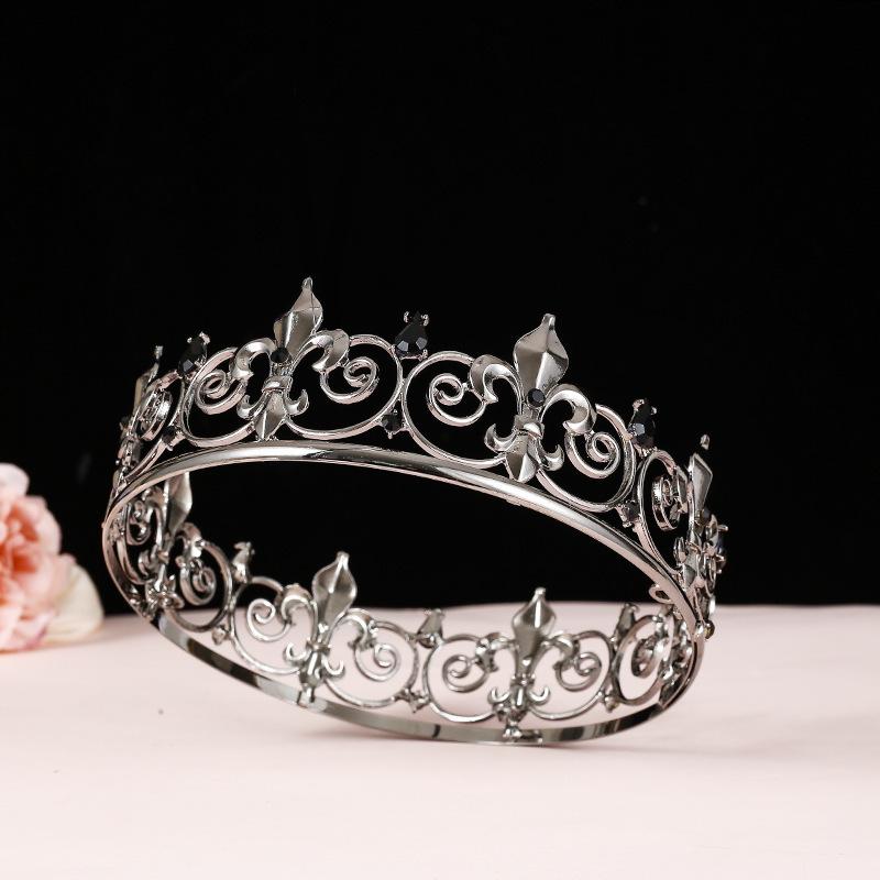 Neue Vollkreis-Krone Schlichter und eleganter Brautschmuck Hochzeitskrone Schmuck Hochzeitskleid-Accessoires Aufführung