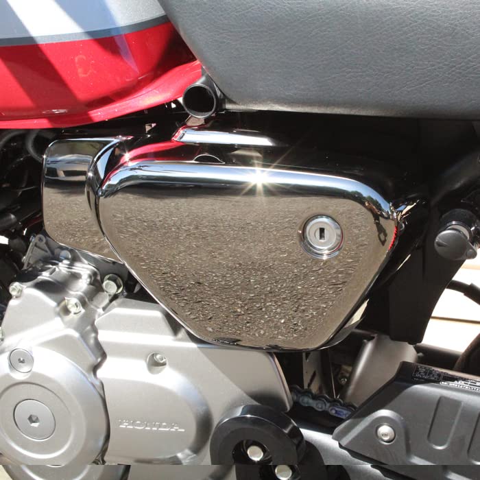 Honda Monkey 125 Side Cover Cowl Left Side Chrome Plated Monkey Exterior Side Cover Side Cowl Side Outer Monkey 125 Accessories Custom Parts Custom
