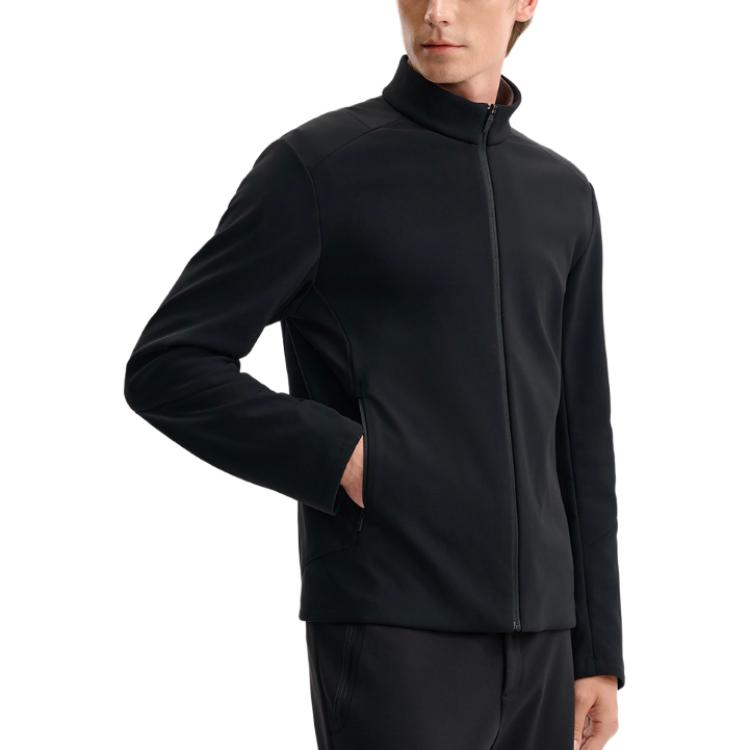 Fila Fleece Knit Warm Skin-Friendly Long Sleeve Jacket Men Jackets Blue F11M542502F-BK