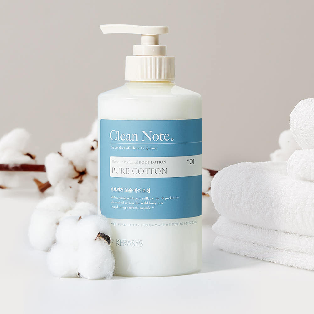 KERASYS Clean Note Perfumed Body Lotion Pure Cotton 500ml