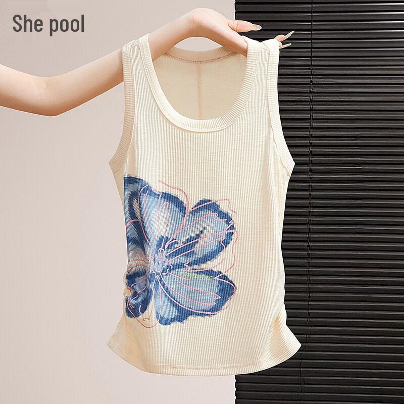 

Women s Floral Print Knitted Vest Top M