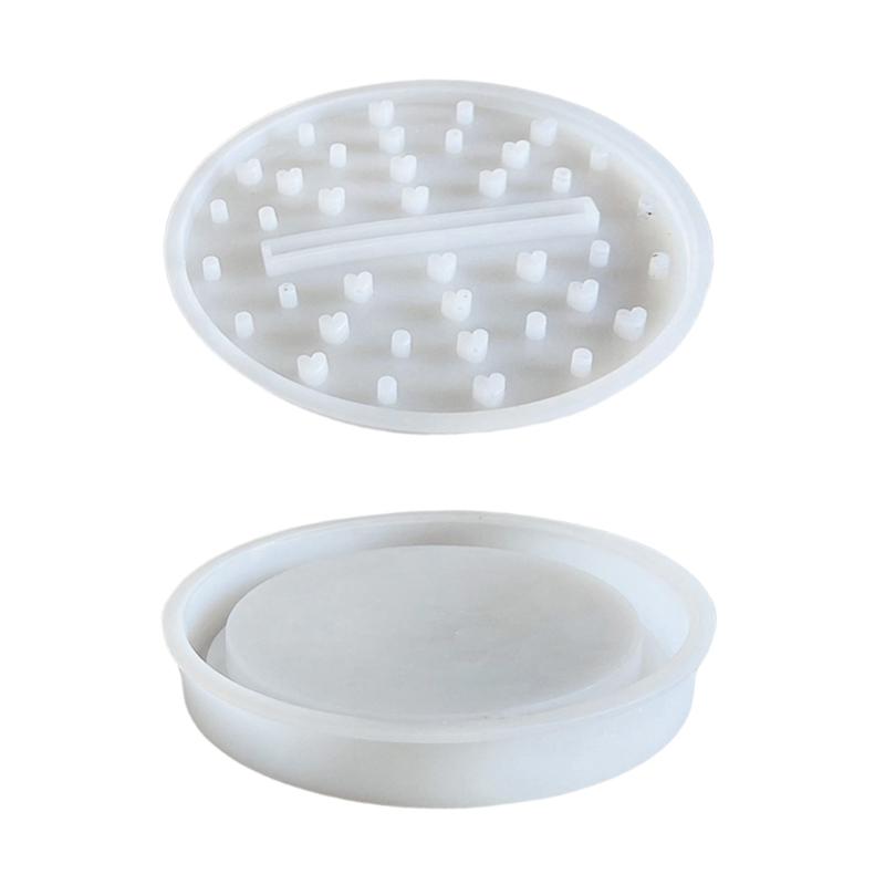 Round Silicone Mold For DIY LED Candle Holders Sturdy And Easy To Demold For Creative Homes Decors Projects
