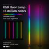 110-240V LED Smart RGBIC Corner Floor Lamp with APP and Remote Control 146cm DIY Length Dynamic Mode Pickup Rhythm Million Color