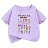 T-Shirt Lustiges Tier Dinosaurier Aufdruck T-Shirt Mädchen Sommer Manga Kurzarm Oberteile T-Shirts Niedliche Jungen Kleidung