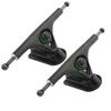 2PCS MS3101 Black Aluminium Alloy Casting Round Hollow Skateboard Thicken Base Long Board Truck Bracket