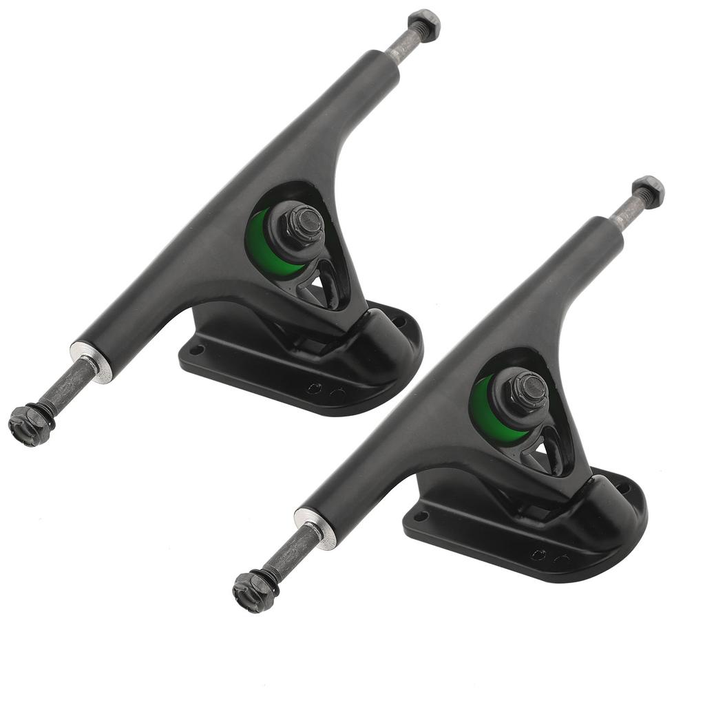 2PCS MS3101 Black Aluminium Alloy Casting Round Hollow Skateboard Thicken Base Long Board Truck Bracket