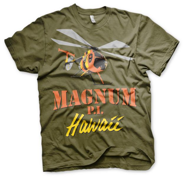 Magnum P.I. Hawaii Helicopter Tom Selleck 80s Tv Serie T-Shirt Männer Men M