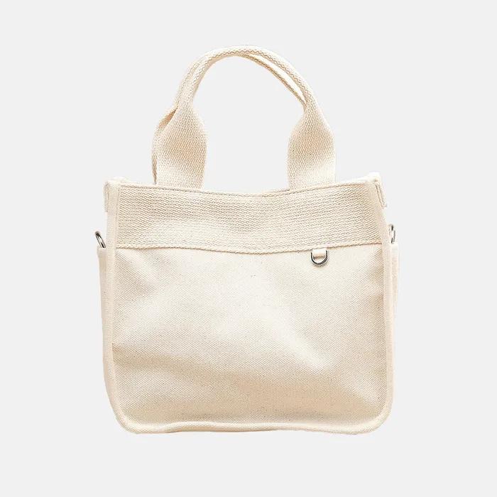 Mini Canvas Eco Bag with Strap
