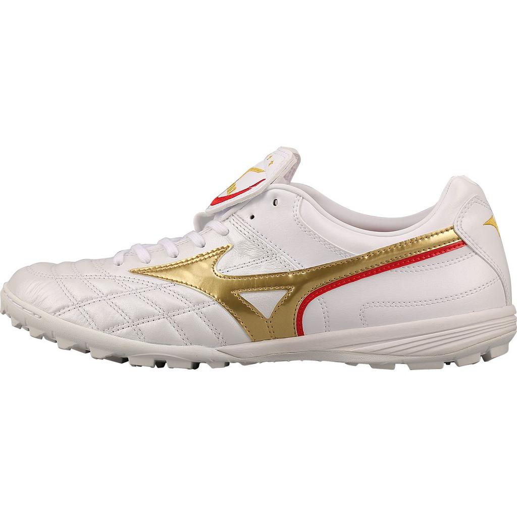 Mizuno Wave Cup TF Comfortable TF (Rubber Studs) Shock Absorbing Non-Slip Durable Soccer Shoes Men Soccer Shoes White Platinum P1GD201962