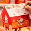 Cartoon 2026 Desk Calendar Coil Binding Standing Flip Calenda Monthly Planner  Spring Festival