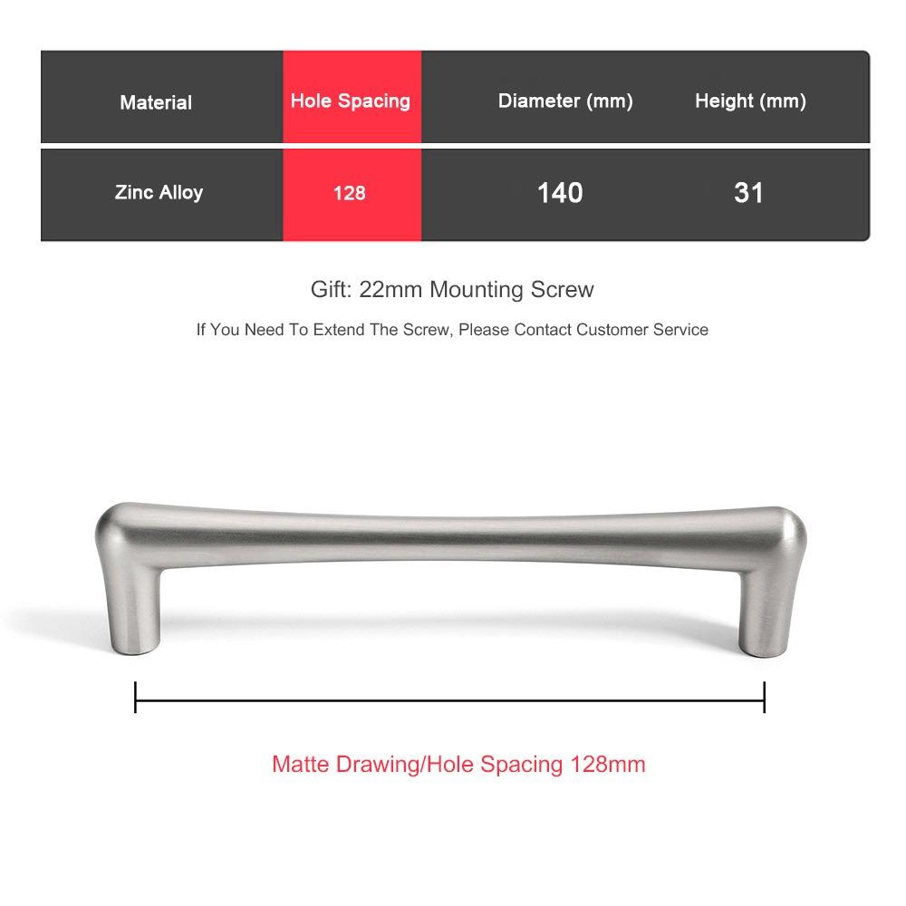 High Quality Gold/Silver Cabinet Pull Solid Smooth Furniture Handles Alloy Durable Drawer Knob for Cabinet Wardrobe Drawer