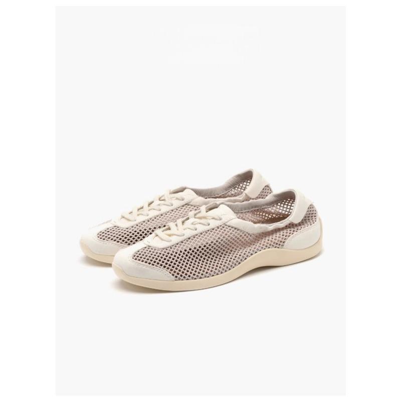 

Нишевые ретро сетчатые балетки летние новые женские полые дышащие на внутренней платформе сетчатые туфли 40