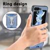 Ring Card Holder Wallet Flip Phone Case for Samsung Galaxy Z Flip 6 5 4 3 2 Flip6 Flip5 Flip4 Flip3 Flip2 5G PU Leather Cover