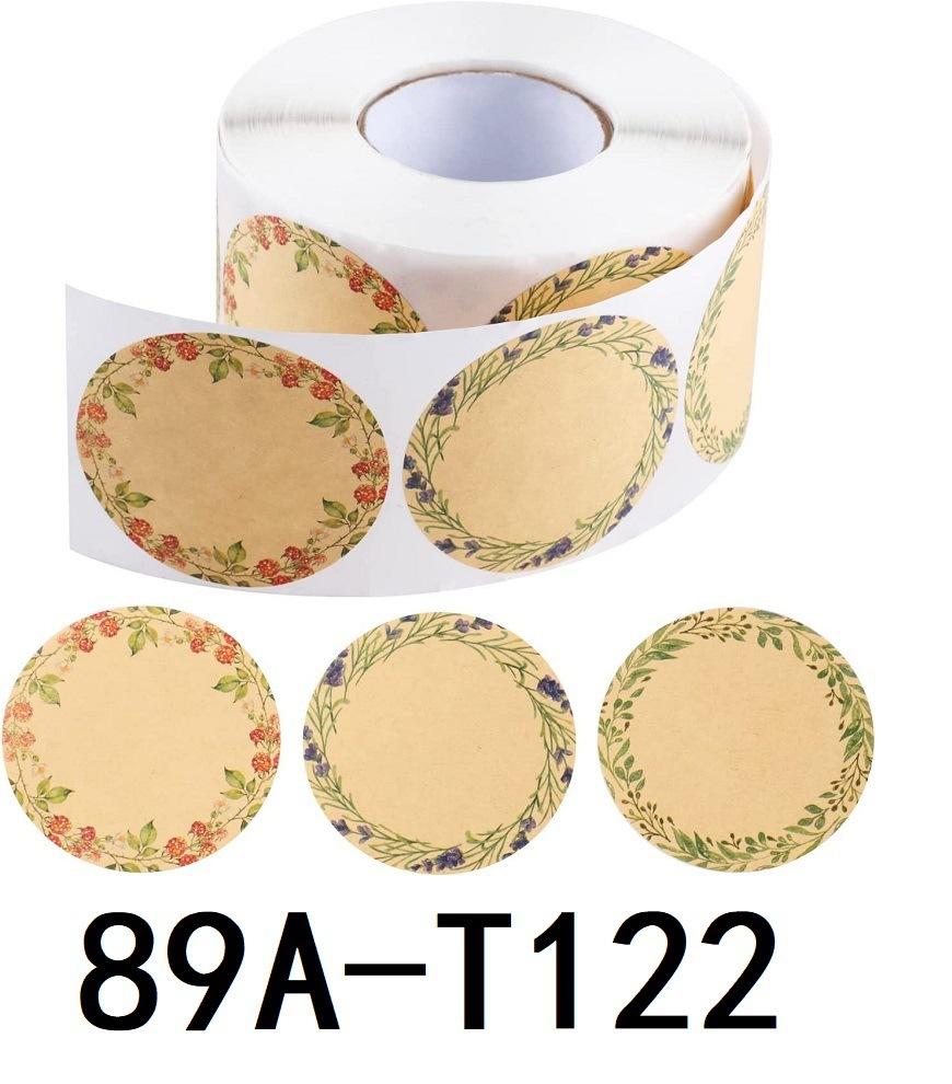 

50 мм, 500 наклеек/рулон, крафт-бумага, наклейки «Спасибо», ручная работа, клейкие украшения для выпечки, круглые наклейки 89A-T122