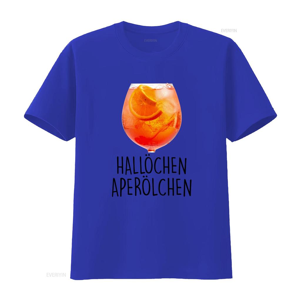 Hallchen Aperlchen Summer Spritz Cocktail Fun T Shirt Ladies Premium Classic Design Vintage Versatile Homme