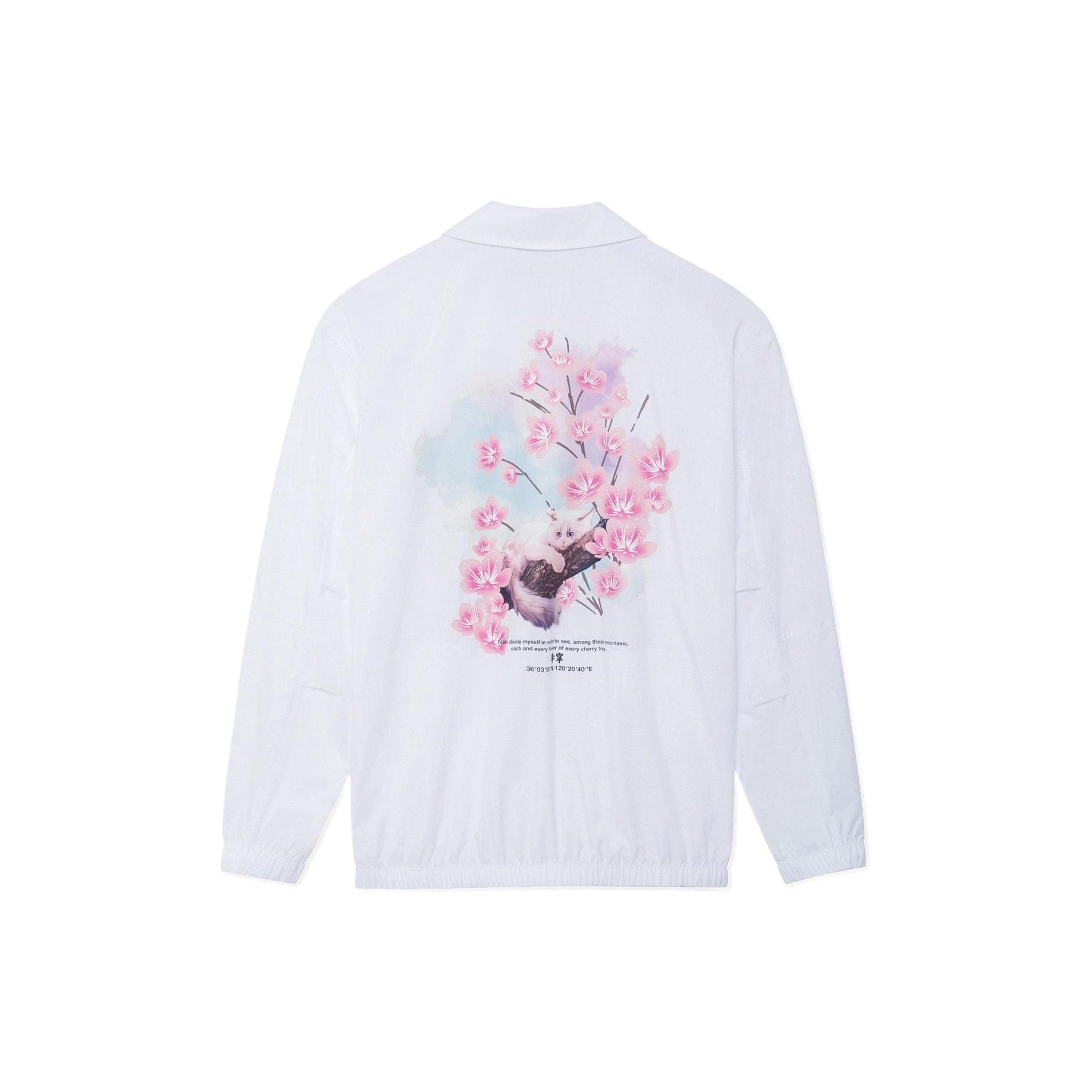 Li-Ning Sakura Graphic Loose Fit Jacket  White  Men s AFDS943-3 L