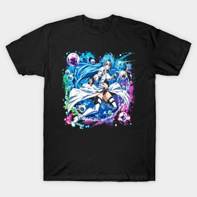 Aqua Waifu Girl Tee KonoSuba Anime Waifu Black TShirt V2