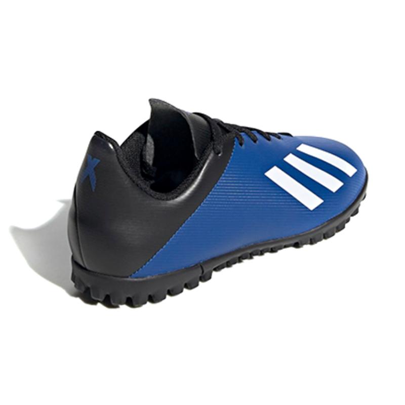 Adidas X 19.4 Slip Resistant Cushioning Abrasion Resistant Low Top Kids' Soccer Shoes Blue Black White Kids' Sneakers FV4662