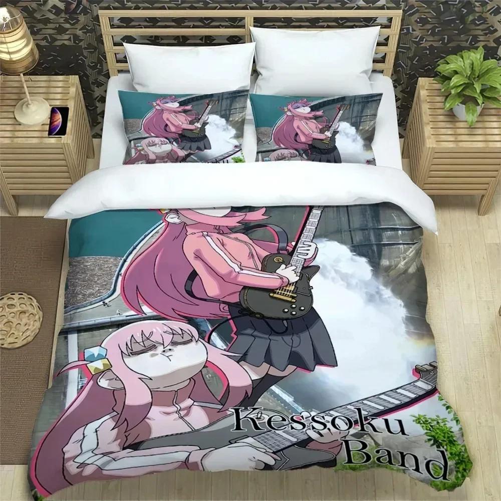 3D Print Anime Bochi the Rock Kesoku Bplus Beding Set Bedrom Soft Modern Bedspreads Comefortable Soft durable Quality Duvet Cover Quilt Pilowcase