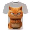 Roliga Arg Katt Grafik 3D-Tryckt Herr T-shirt Sommarmode Kortärmad Herr Dam T-shirts Casual Oversized T-shirts